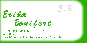 erika bonifert business card